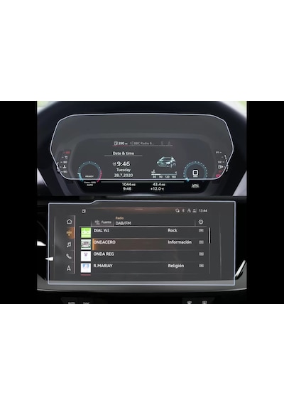 Audi A3 10.1 İnç Multimedya Ve Dijital Panel Ekran Koruyucu 9h Na