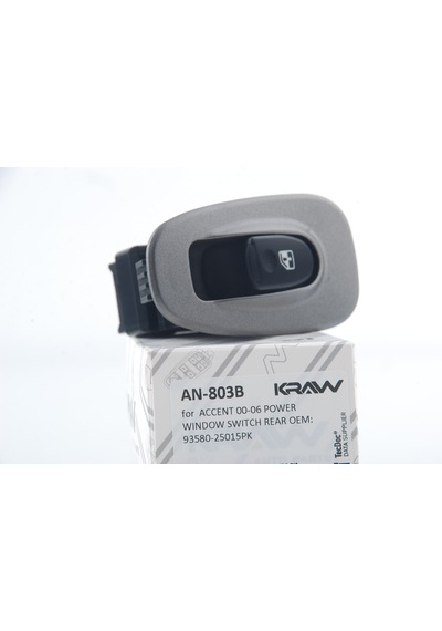 Hyundai Accent 2003-2006 Arka Sağ/sol Cam Açma Düğmesi Siyah Mcar