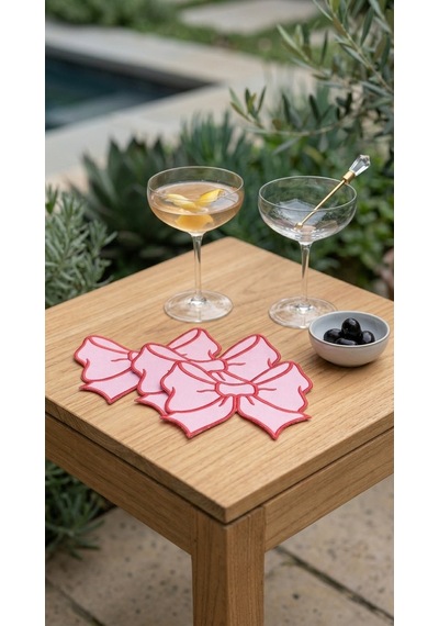 Rosea Blush Embroidered Kokteyl Peçetesi