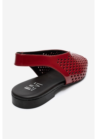 Luvi Shoes Delızıa Kırmızı Rugan Hakiki Deri Önü Kapalı Lazer Kesim Kadın Sandalet Luvi Shoes Delızıa Kırmızı Rugan Hakiki Deri Önü Kapalı Lazer Kesim Kadın Sandalet
