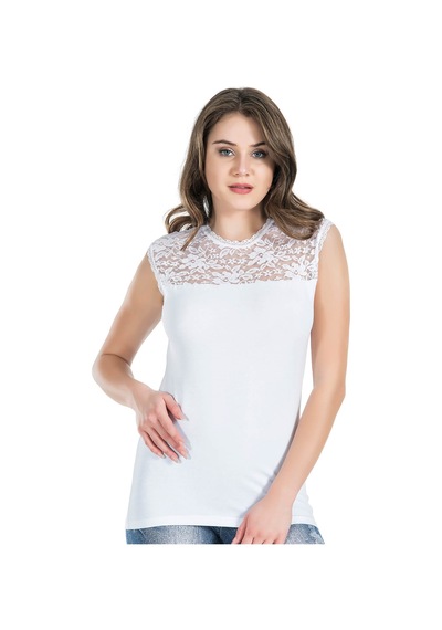 Mode Cool Fiyonklu Kadın Atlet 231 Siyah