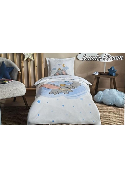 Özdilek Disney Ranforce Bebek Nevresim Takımı Dumbo Dream Mavi mavi