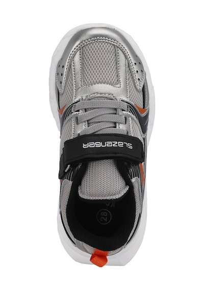 Slazenger  KENDALL Çocuk Cırt Cırtlı Gri  -  Siyah Günlük Spor  Ayakkabısı