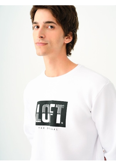 LOFT Regular Fit Erkek Sweatshirt Lf2038245 Q1.v1 Beyaz