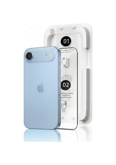 Fulltech Magicbox iPhone Uyumlu Air Premium Tempered Glass Aparatlı Ekran Koruyucu - Clear