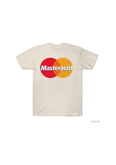 Tarzsokak Masteracist Komik Meme T-shirt Erkekler Kadınlar Için % 100% Pamuk T Shirt Kısa Kollu Üstler Bej