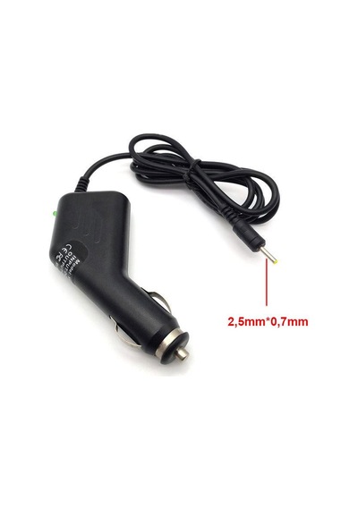 araç şarj adaptörü 5V 2A ünüversal araç şarj adaptörü 2.5x0.7mm