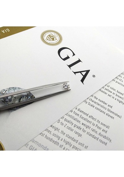 0.45 Karat E Vs2 Gıa Sertifikalı Pırlanta Tektaş Yüzük Beyaz