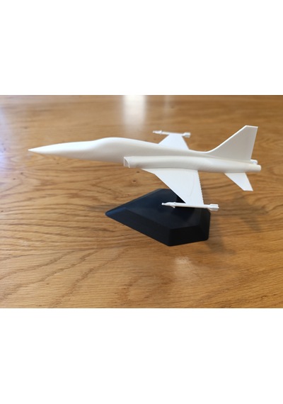 F5 Savaş Uçağı Modeli Siyah Renk 15 Cm Ev Ofsi Dekoratif Obje