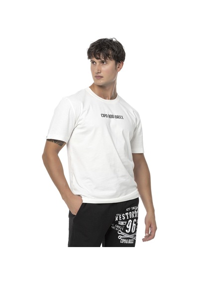 Ct787 Büyük Sırt Marka Baskılı Erkek T-shirt 001