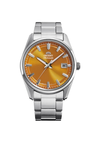 Orıent Ra-ac0r08y30b Kumalı Otomatik Çelik Gri Turuncu Kadran Safir Cam 39 Mm Erkek Kol Saati Metalik