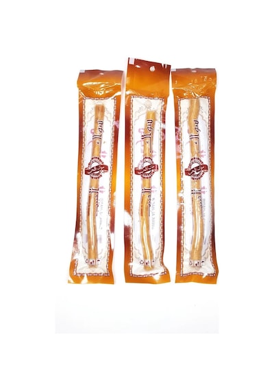 Jenerik 3 Adet Taze Doğal Diş Fırçası Misvak Vakumlu Paket 20 Cm Büyük Boy