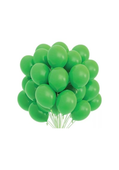 Yeşil Renk Metalik Balon Sedefli Balon 100 Adet Karışık