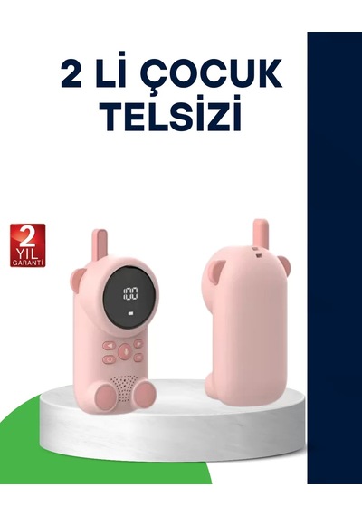 Lcd Ekranlı Bebek Telsizi - İki Yönlü Ses Uzun Menzil Çocuk Dostu Tasarım