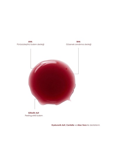 Aha Bha Pürüzsüzleştirici Serum, 30ml Hyaluronik Acid, Glycolic Acid & Centella Asiatica I Çeriği