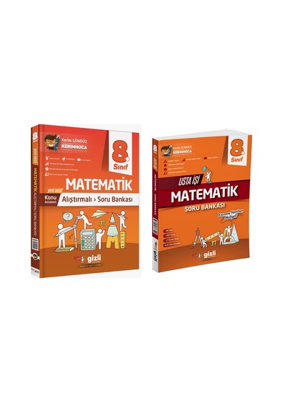 Gizli 2025 8. Sınıf Lgs Matematik Alıştırmalı + Usta İşi Soru Bankası Seti 2 Kitap Güncel Müfredat