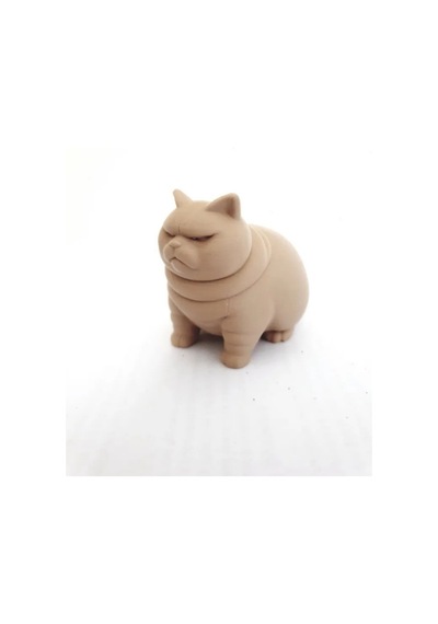 Dekoratif Kızgın Kedi Figürü