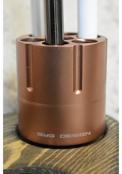 Alüminyum Revolver & Ahşap Tasarım Kalemlik Tıtan Copper & Bl