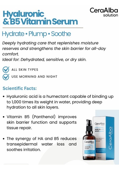 Ceraalba Hyaluronik & B5 Vitamin Serumu