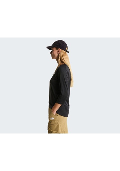 The North Face W Tanken 3/4 T-shırt Kadın Outdoor Tişörtü Nf0a8e2zks71 Siyah