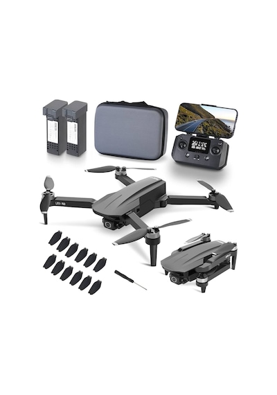 L700pro Fırçasız Motor Rc Quadcopter Gps Drone Hava Fotoğrafçılığı İçin Hd 4k Çift Kamera Katlanır