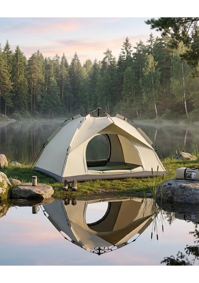 Hnrlıshp 2 3 Kişilik Otomatik Kamp Çadırı Suya Dalı Çift Astarlı Outdoor Çadır Çok Renkli