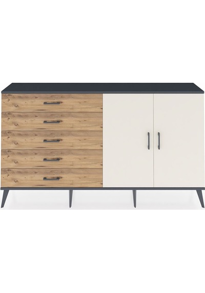 Arges Konsol 2 Raflı 5 Çekmeceli 2 Kapaklı 176x30x99 Antrasit-aytaşı/çam Aytası/atlas Çam - Antrasıt Arges Konsol 2 Raflı 5 Çekmeceli 2 Kapaklı 176x30x99 Antrasit-aytaşı/çam Aytası/atlas Çam - Antrasıt