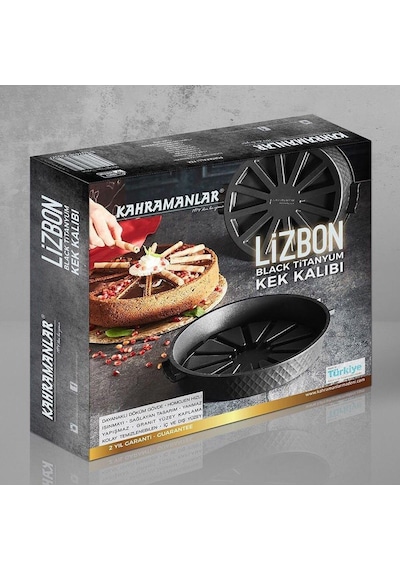 Kahramanlar Lizbon Black Titanyum Kek Kalıbı