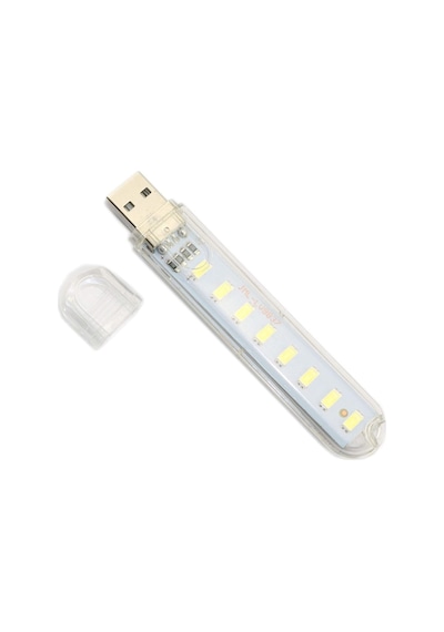 Taşınabilir Mini USB 8 LED Beyaz Lamba 5730 SMD Kamp Stick Led