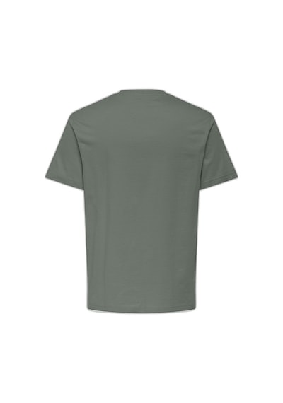 Only & Sons Onsmaxım Ctn Reg Ss Tee Erkek Green T-shirt - 22036952 Yeşil