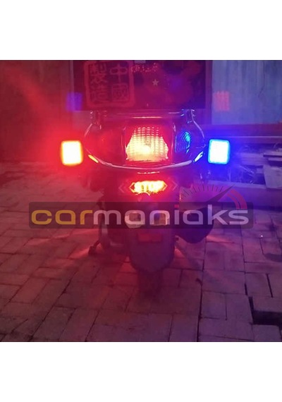 Panjur Arası Modlu 40 Ledli Çakar Lamba Kırmızı Mavi