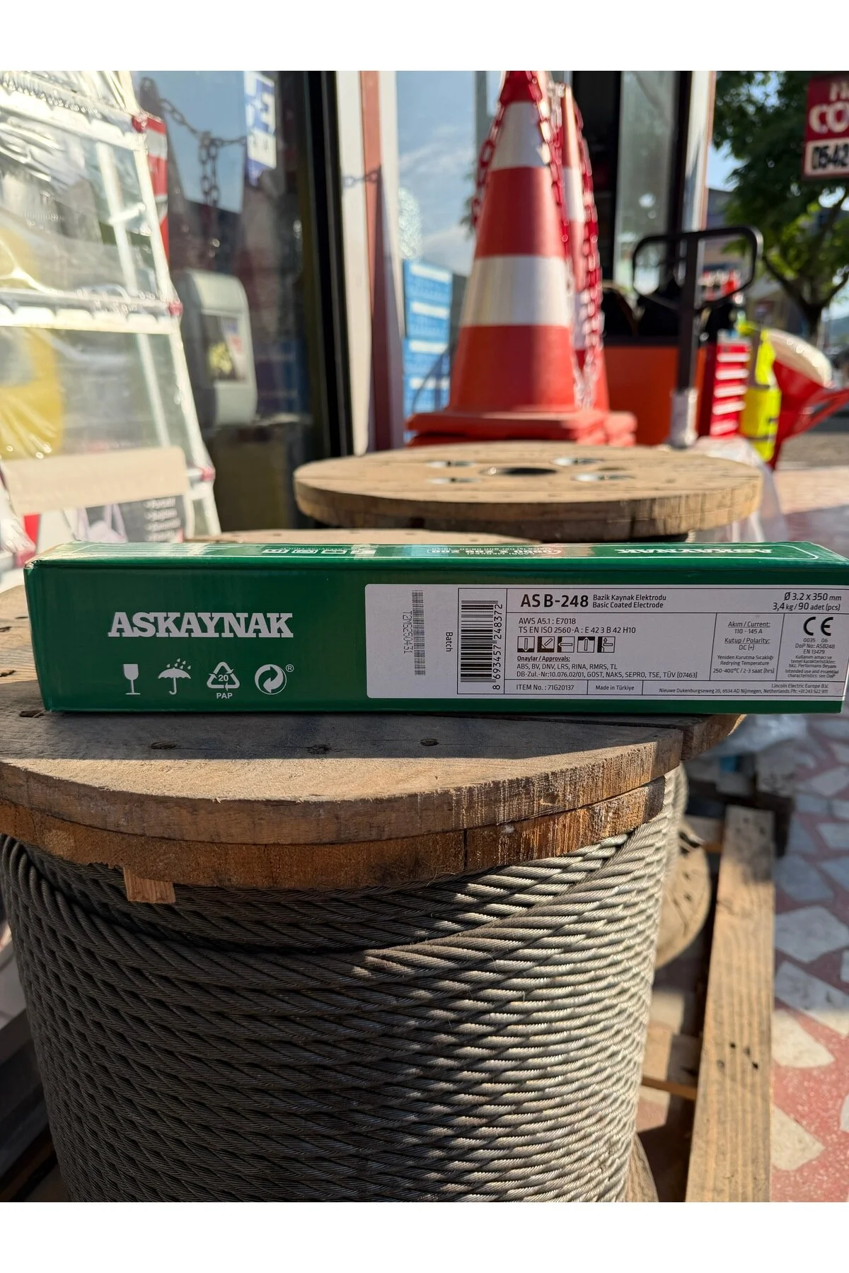 As B-248 E7018 Bazik Kaynak Elektrodu 4.0x450 Mm 6,5 Kg Profesyonel Elektrod
