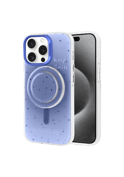 Apple Uyumlu iPhone 15 Pro Max Kılıf M-safe Şarj Özellikli Tak-çıkar Pop Soketli Zore Tiktok Kapak Siyah