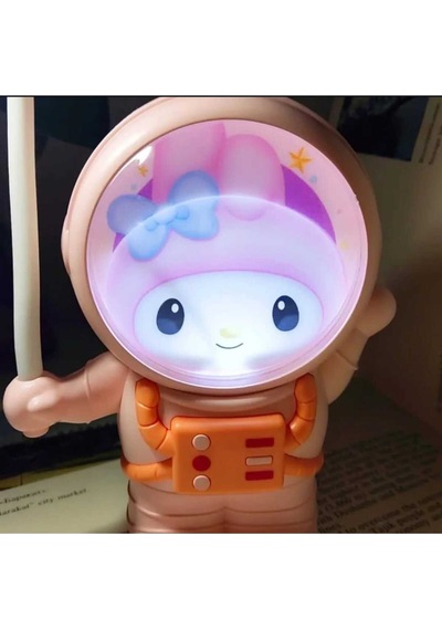 Sevimli Karikatür Göz Korumalı Usb Gece Lambası Beyaz-pembe-mor Çok Renkli