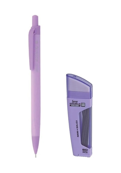 Gıpta Pastel-x Mekanik Uçlu Versatil Kalem 0.7 Mm Pastel Mor - Serve Double Silgi+min Uç 0.7 Mm