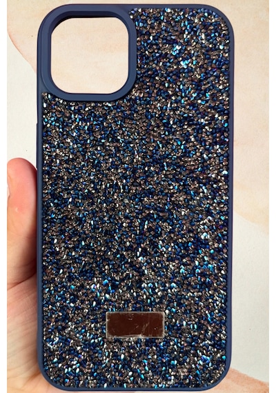 İphone 13 / 14 Yıldız Tozu Premium Lacivert Silikon Kılıf