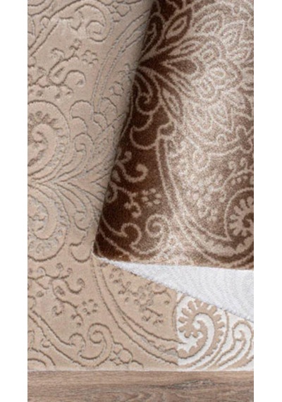 By Özer Halı Kahve Renk Etnik Desenli Saray Halı Crystal Cr04b Salon Halısı Çok Renkli