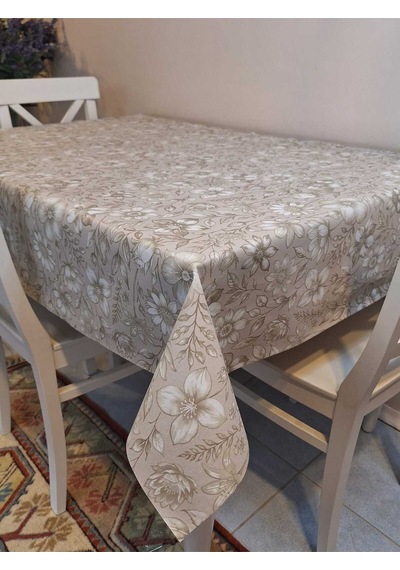Elyaflı Pvc Masa Örtüsü Modern, Dayanıklı, Silinebilir Ve Şık Görünüm 01fnt1279 Bej