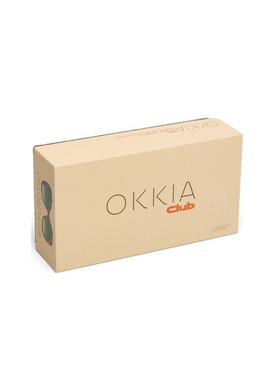 Okkia Club Procıda Yeşil Lens Polarize Güneş Gözlüğü Klasik Havana