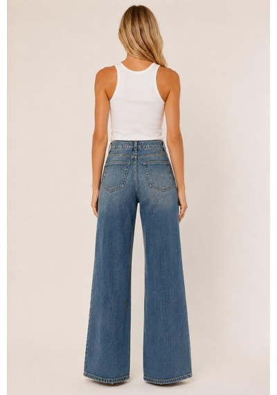 Alexandergardi Wide Leg Denim Pantolon Mavi