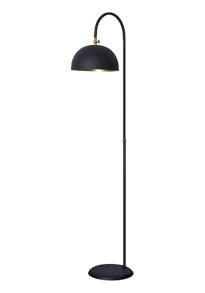Lambader Eskitme Metal Gövde Modern Tasarım Ayarlanabilir Başlık Yerden Dekoratif Aydınlatma 160 Cm - Siyah