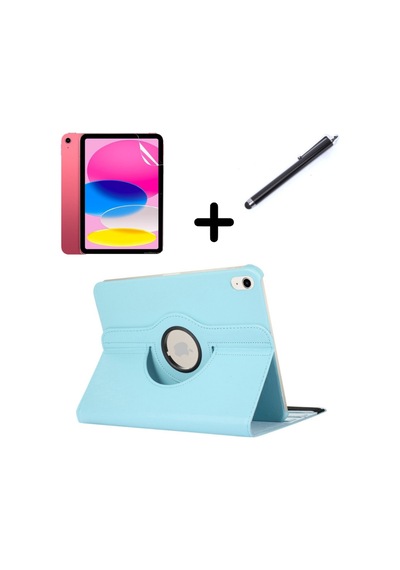 Apple Uyumlu iPad, Air 11inç M2 2024 Kılıf Dönen Tablet Kilifi Ekran Koruyucu+kalem A2902 A2903 A2904