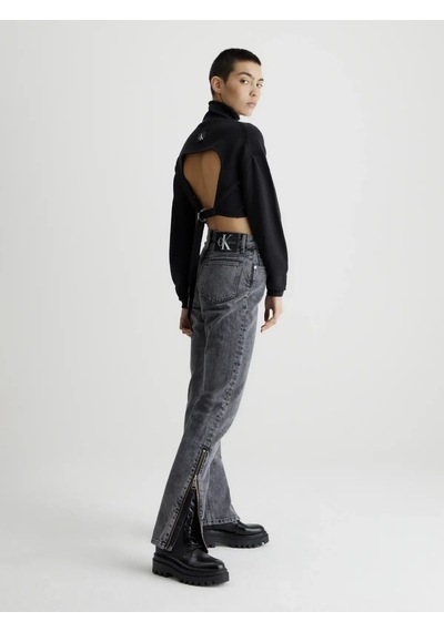 Calvin Klein Authentıc Slım Straı Kadın Antrasit Kot Pantolon Gri Calvin Klein Authentıc Slım Straı Kadın Antrasit Kot Pantolon Gri