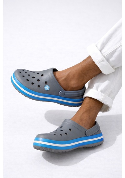 Crocs Unisex Crocband Classic Unisex Terlik Sandalet Gri Beyaz Siyah