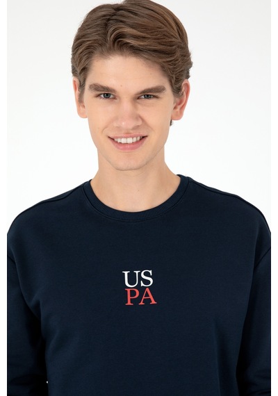 U.S. Polo Assn. Erkek Lacivert Basic Sweatshirt 50293420-VR033