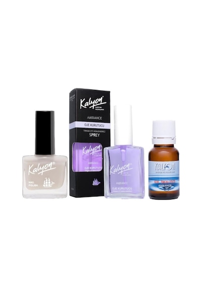 Kalyon Oje 201 + Oje Kurutucu Sprey 17 ML + Oje Çözücü