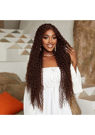 Afro Daa Fiber Sen Tül Peruk / Açık Kahve - Evori-874589 Karışık - Çok Renkli
