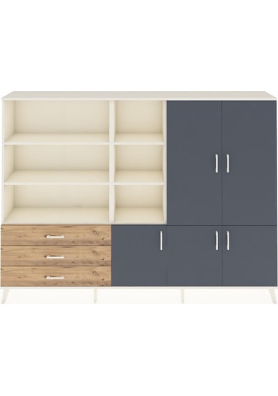 Arges Dolap 11 Raflı 3 Çekmeceli 5 Kapaklı 220x30x163 Aytaşı-antr Aytaşı-antrasit/çam Arges Dolap 11 Raflı 3 Çekmeceli 5 Kapaklı 220x30x163 Aytaşı-antr Aytaşı-antrasit/çam