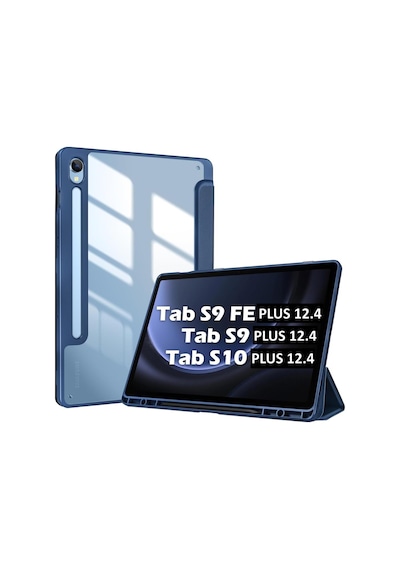Samsung Galaxy Uyumlu  Tab S9 Fe Plus/s10 Plus/s9 Plus Kılıf Grafiti Şeffaf Kalem Bölmeli X610-16-810-18 X820 Kılıf