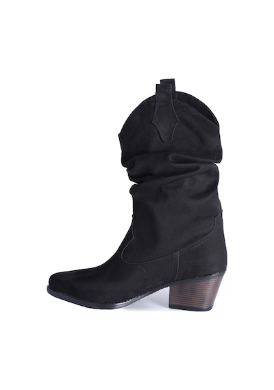 RASD SHOES KÖRÜKLÜ SİYAH WESTERN KADIN BOT Siyah